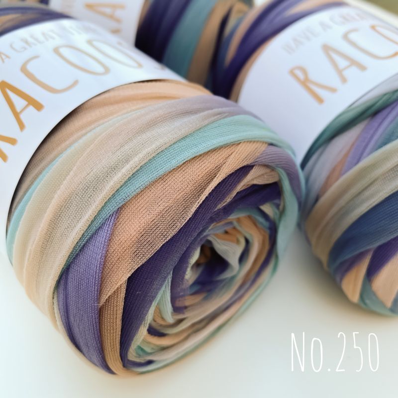 日本発送商品］手染めチュールヤーン 無地 No.250 - Racoos yarn shop